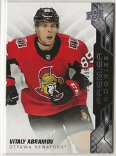 2019 2019-20 Upper Deck Premier Rookie #86 Vitaly Abramov 220/299 Senators