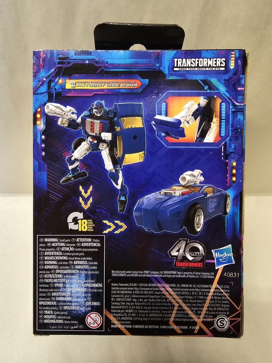 Figura Transformers Legacy United Autobot Side Burn - Conversión Robot/Coche, 5.5 Pulgadas