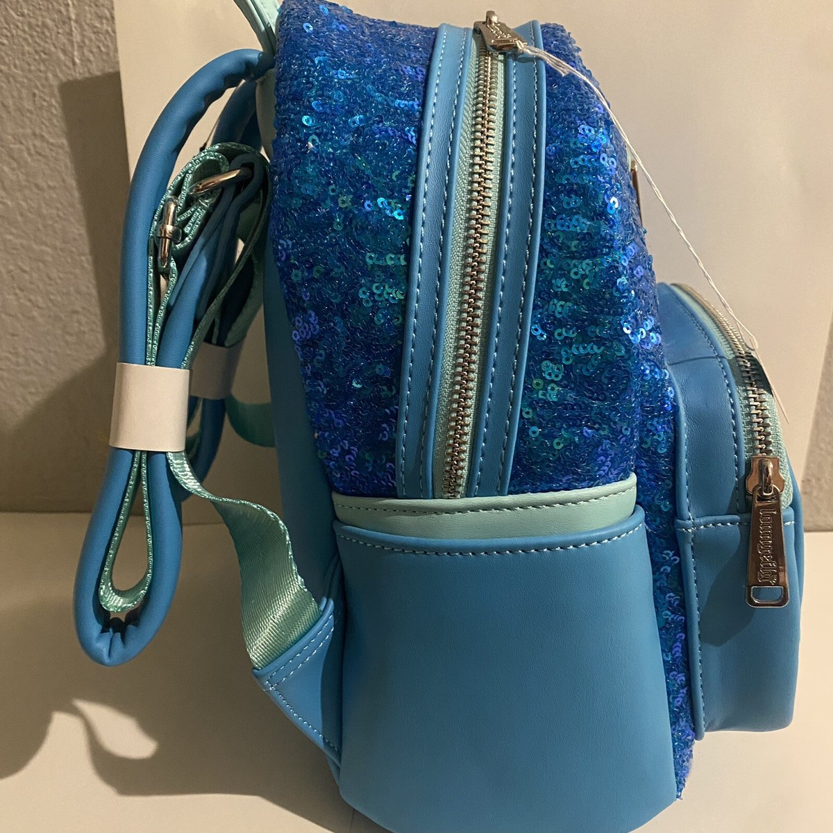 2022 Jasmine Aladdin rajah sequin Backpack NWT sealed Loungefly Disney Aladdin Rajah Floral Mini Backpack  main image 4
