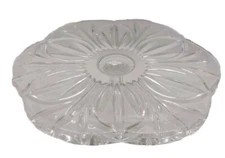 VTG JONAL Wyndham Heavy 24% Full Lead Crystal Pedestal cake plate stand Wedding 