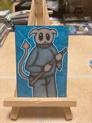 ACEO Original Mixed Media Painting Art Card ATC #52
