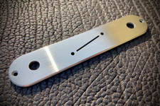 Van Dyke-Harms Telecaster Control Plate, Center Switch, Angled, Stainless Steel