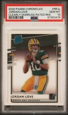 NFL 2023 Chronicles Clearly Donruss Rated Rookie Jordan Love *GEM MINT PSA 10*