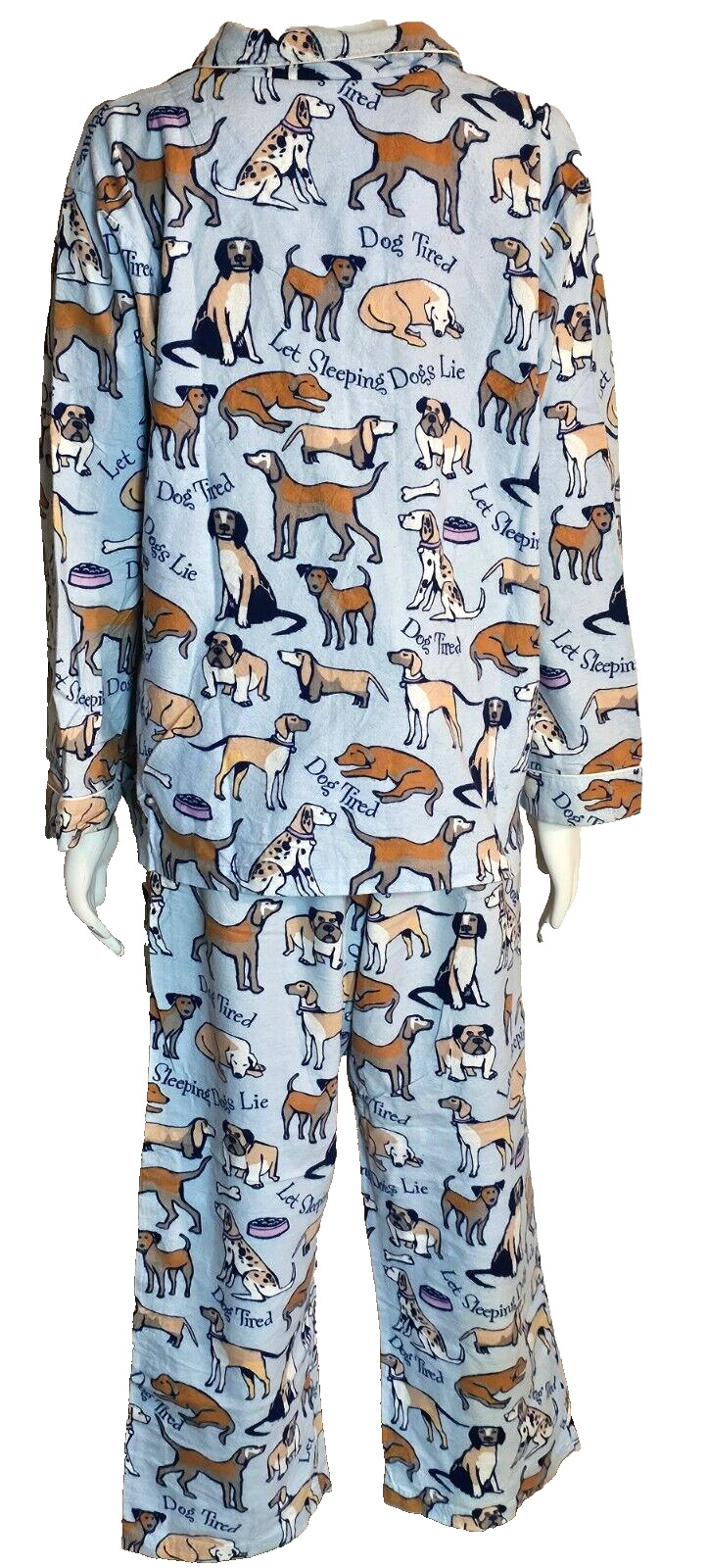 Pajamagram Dog Tired Boyfriend Flannel Pajamas XL - image 3
