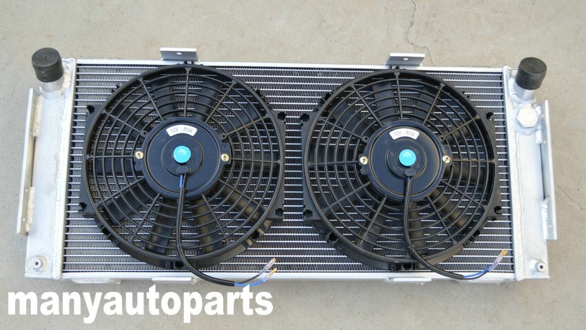 Aluminum Radiator for FORD GT40 V8 1964 - 1969 1965 1966 1967 1968 +TWO FANS 50M