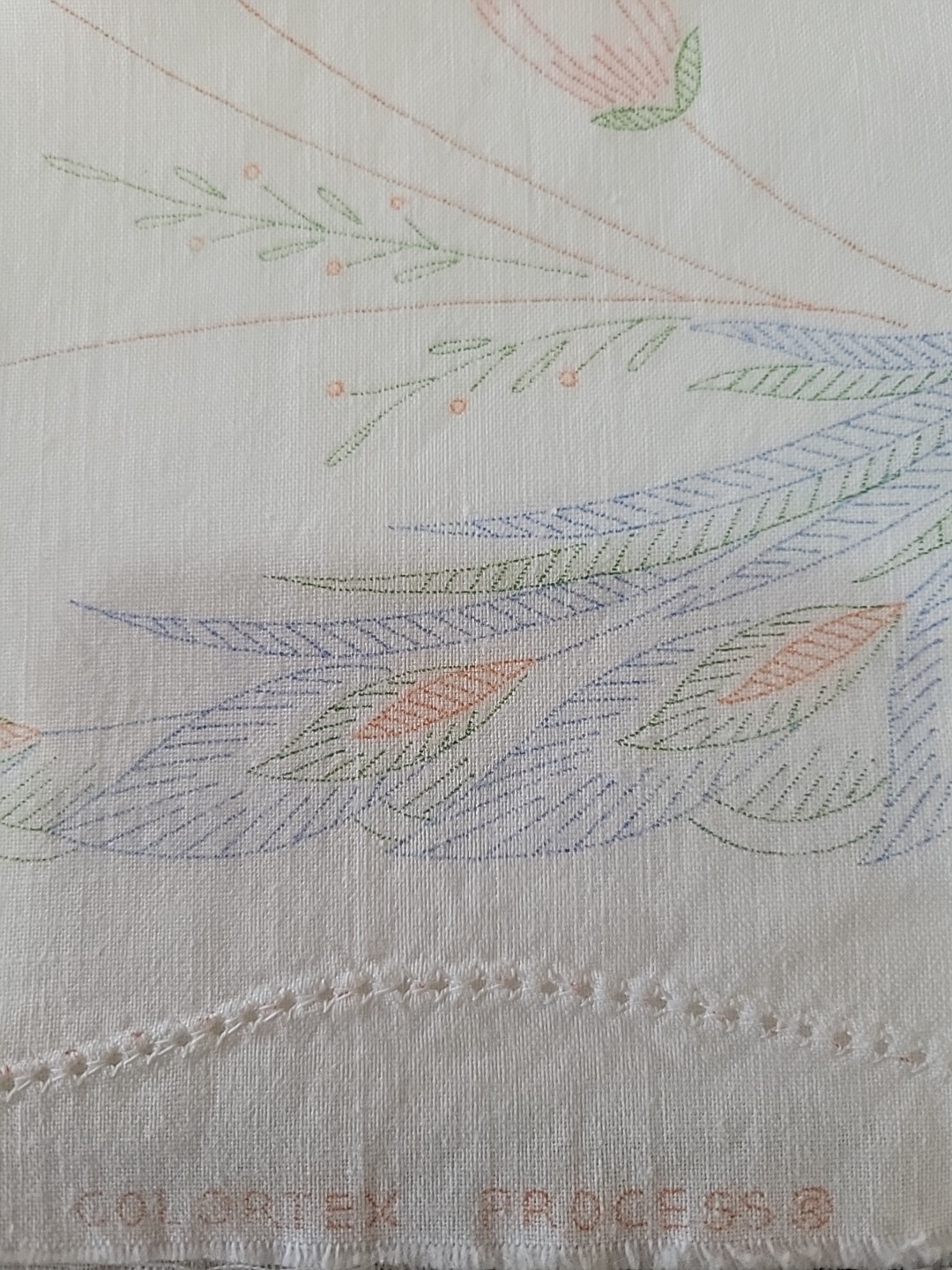 Vintage Colortex Peacock Embroidery Pillowcases 100 Cotton eBay