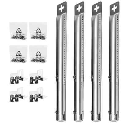 Universell passende, verstellbare Brennerrohre (Ø2,54cm) für Gasgrills, 4 Stück