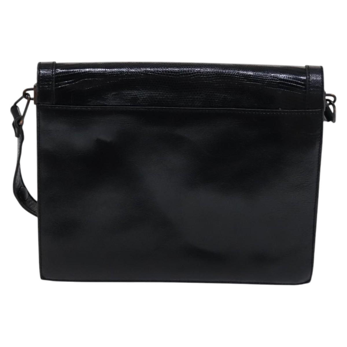 Borsa a tracolla SAINT LAURENT in pelle goffrata nera originale sw162
