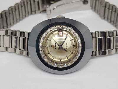 Vintage Rado Silver Diastar Automatic Swiss made Lady Silver Dial 2.