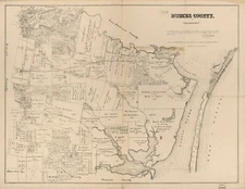 18" x 24" 1879 Map of Nueces County