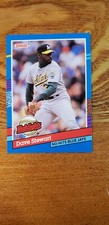 1991 Donruss Baseball Dave Stewart - Highlights - Oakland Athletics - Base