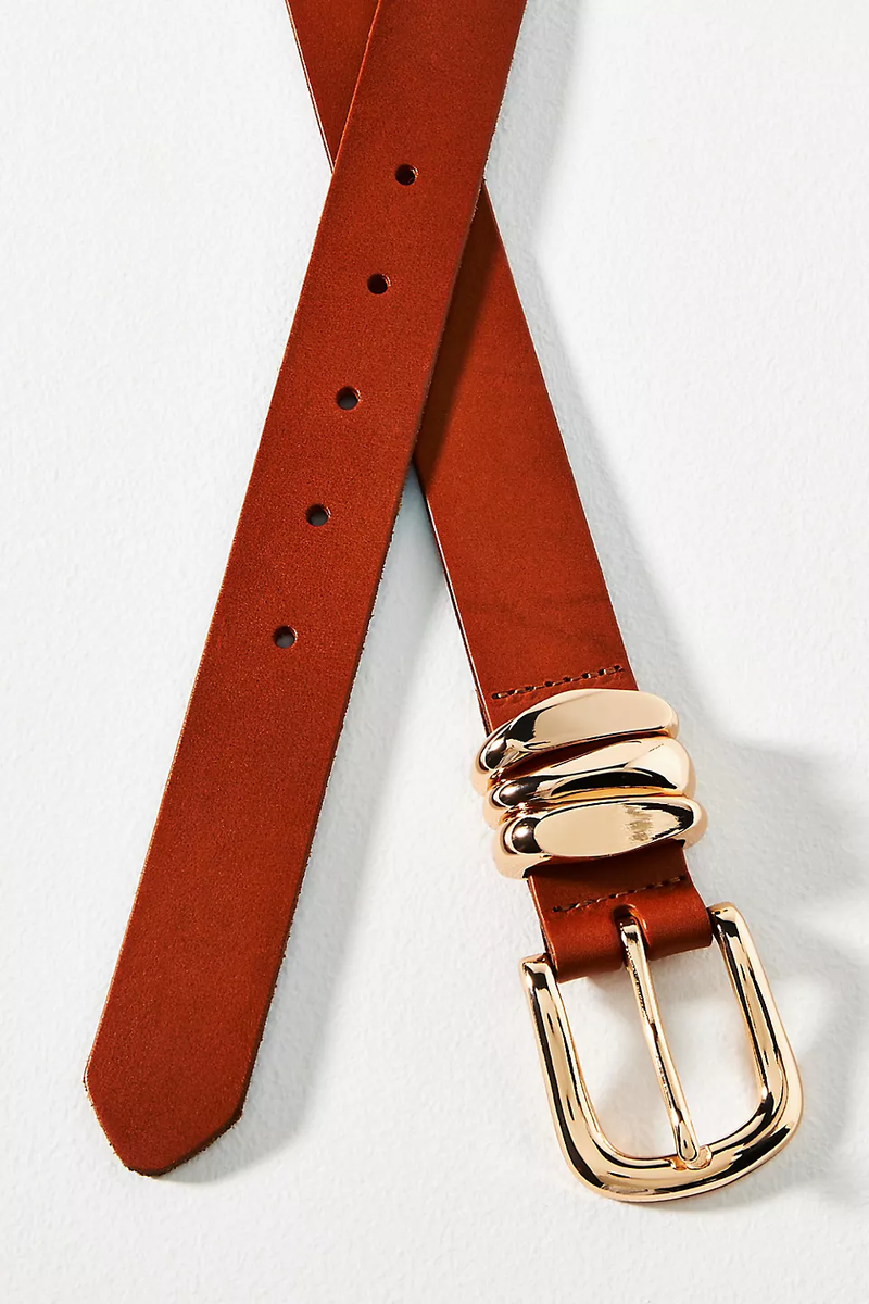 NWT Anthropologie Structured Keeper Leather Belt NWT Anthropologie Structured Keeper Belt size L | eBay main image 3