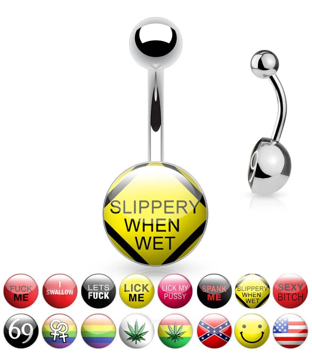 Funny belly rings sale