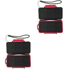 2 Pieces Memory Card Storage Container Case Organizer Reader Carry
