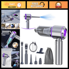 Portable Cordless Car Vacuum 20000PA High Power 4-in-1 Air Duster Blower, Hand