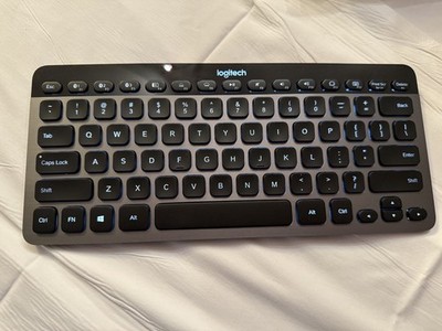Logitech K810 Black/Gray Wireless Bluetooth Illuminated Keyboard RARE!!!