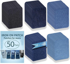 Iron on Patches for Jeans Kit, 50PCS Patches for Jeans,Iron on Patches for Cloth