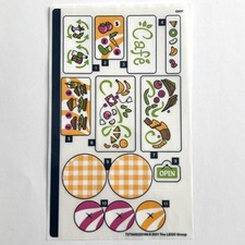 LEGO STICKER SHEET 41444 Friends Heartlake City Organic Cafe Stickers Decals