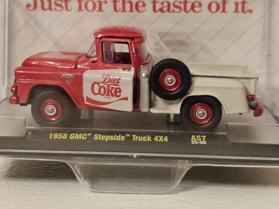 M2 Machines Coke Cola 1958 GMC Stepside Truck 4x4 CHASE 1 Of 750 - Image 2 of 4