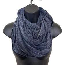 CHAMPION Black Gray Space Dye Snap Convertible Infinity Scarf Wrap Lightweight