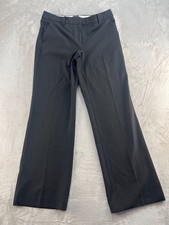 Talbot's Windsor Dress Pants Womens 8 Black Pleated Preppy Formal Wide leg