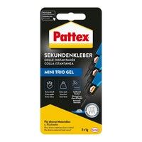 Pattex Kleben Pattex Sekundenkleber Ultra Gel Mini Trio, 3 1 G | 9H PSMG3 | 2023
