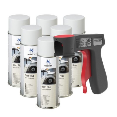 Grundierung Haftgrund Füller Baso+ Rostschutzgrundierung Spray 6x 400ml + PG