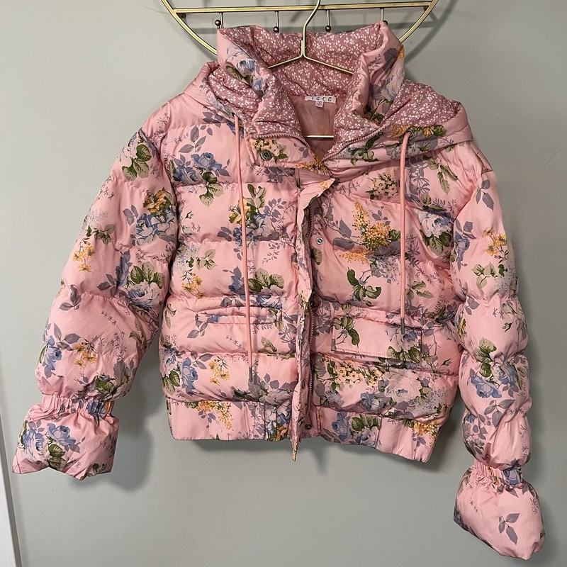 TCEC Women’s Pino Floral Puffer Jacket Size Small - Excellent Condition