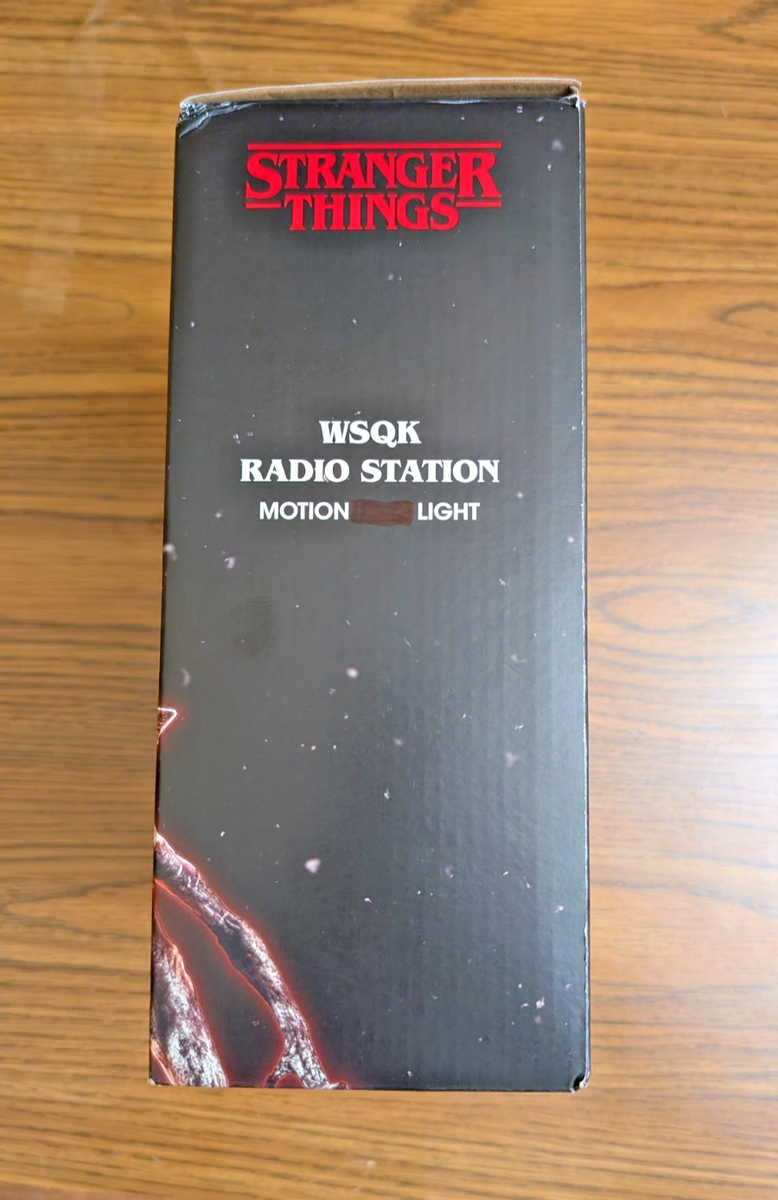 Stranger Things Lava Lamp WSQK Radio Station New In Box RARE OOS