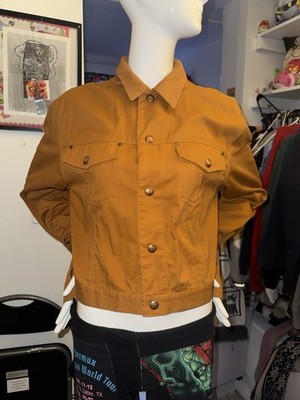 JUNIOR GAULTIER Cut-Out Jacket Tan 48 Glove Illusion Jean-Paul Gaultier