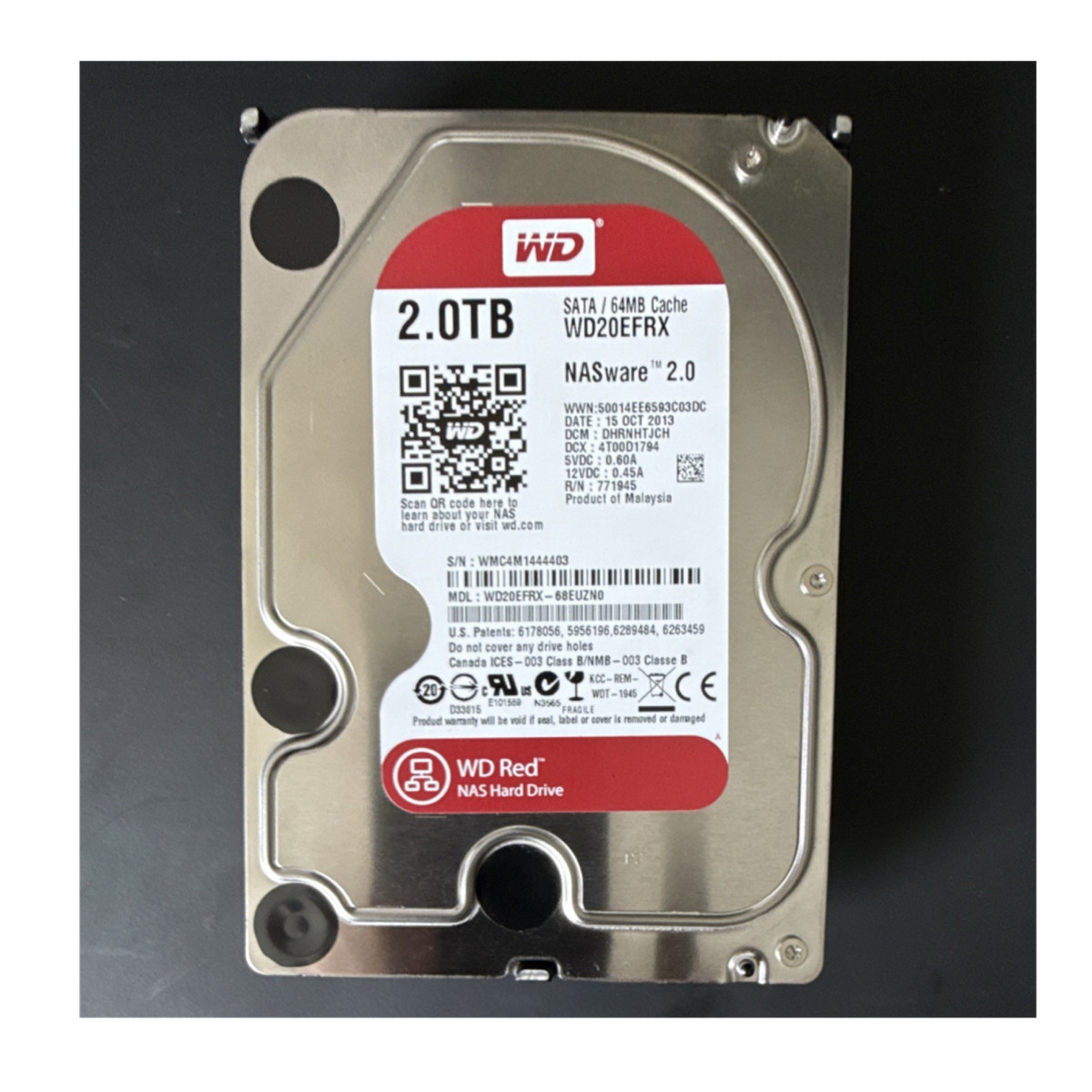 Red 2TB WD WD20EFRX SATA Western Digital NAS 3.5インチ HDD Drive