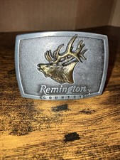 REMINGTON Country "Bugling Elk" Vintage 1986 Small Belt Buckle Made in USA
