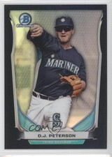 2014 Bowman Draft Top Prospects Chrome Black Refractor 40/75 DJ Peterson fm0