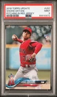 SHOHEI OHTANI 2018 TOPPS UPDATE PITCHING RED JRSY RC #US1 PSA 9 MINT! LA DODGERS