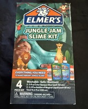Elmer  s Jungle Jam Slime 4 Piece Kit New In Box