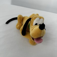 Disney Store Pluto 9" Plush Puppy Dog Stuffed Animal Doll Laying
