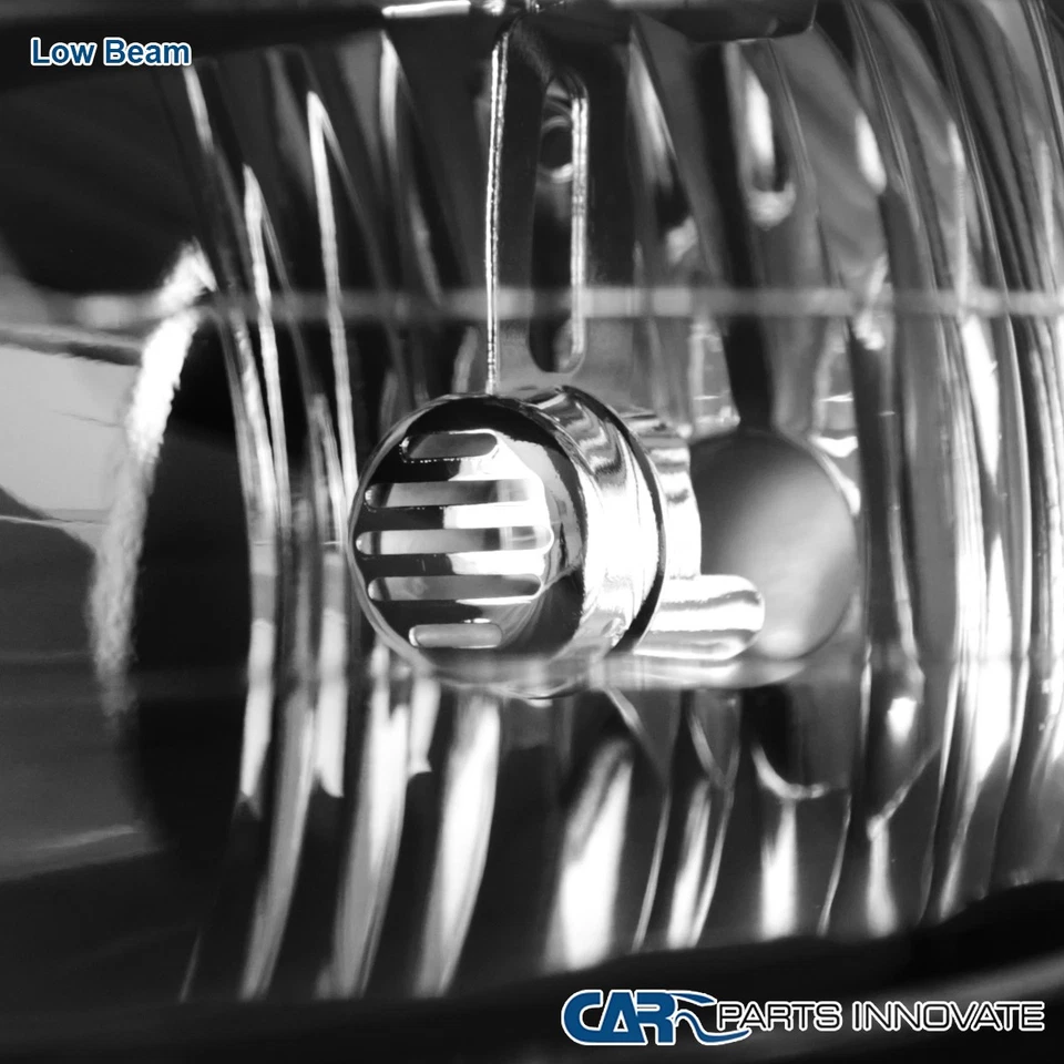 Fits Chevy 97-03 Malibu 04-05 Classic 97-99 Oldsmobile Cutlass Black Headlights Foto 3 de 4