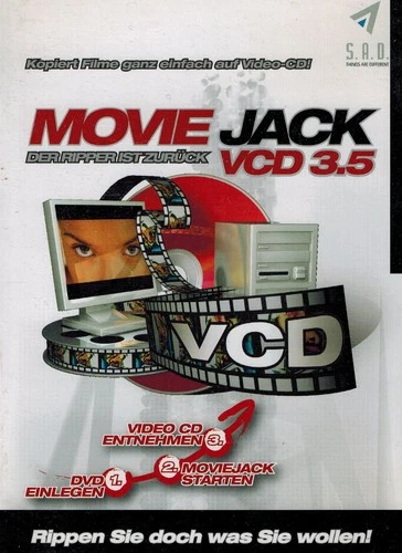 PC CD-ROM - Multimedia-Software - Movie Jack VCD 3.5, Game Jack 4.0 & Radio Jack