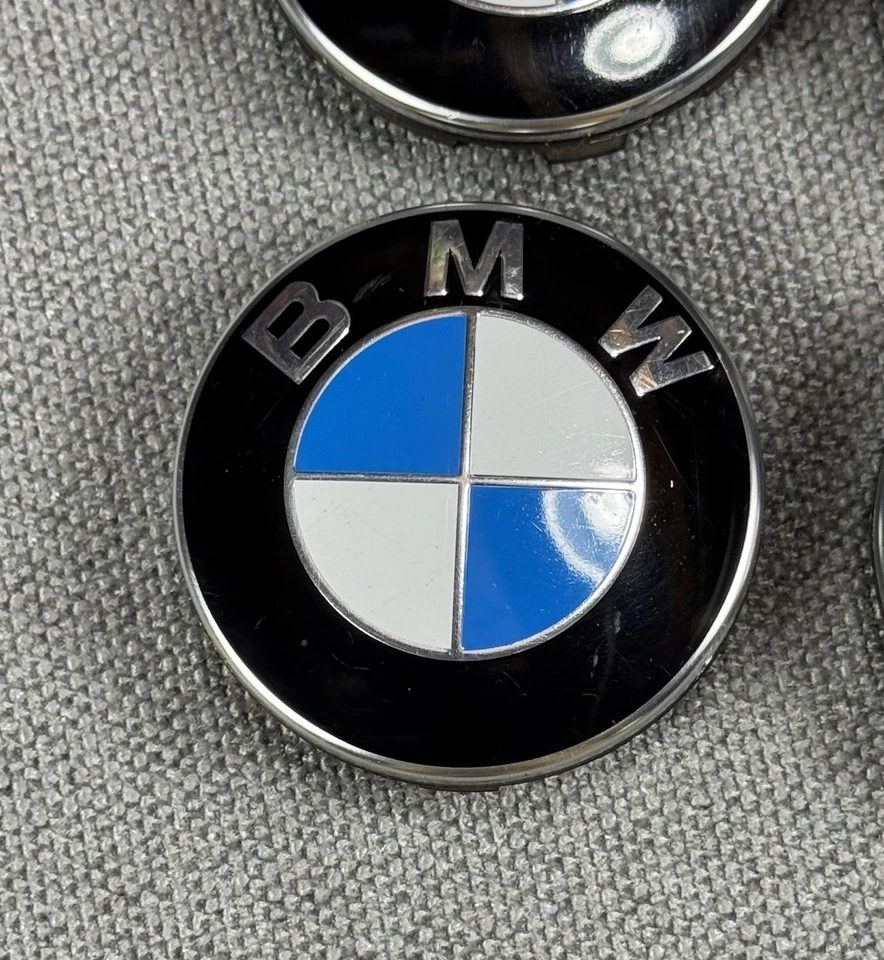 Оригинальный комплект из 4 активных гибридных центральных колпаков BMW серии 1-7 серии серии M X Z 1988-2018 годов выпуска - Изображение 3 из 4
