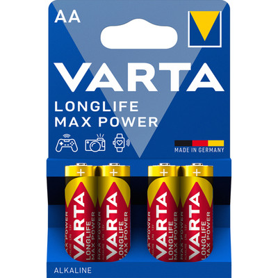 VARTA LONGLIFE Max Power AA Alkali-Mangan Batterie 4er Blister