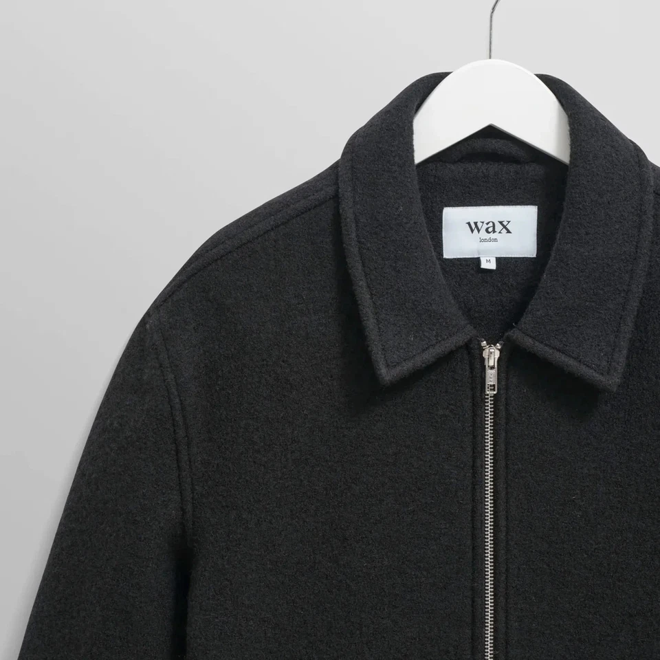 Wax London Jacket - Mens Wax London Eldon Jacket - Boiled Wool - Navy - BNWT - Image 4 of 4