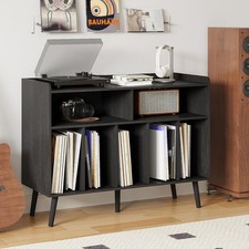 Record Player Stand Turntable Stand W/ Vinyl Storage Record Player Cabinet