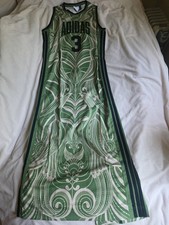adidas women ADIDAS x FARM RIO PREMIUM DRESS Crew Green Bnwt