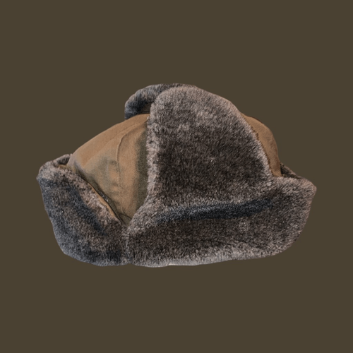 Vintage Aviator Style KARA Winter Hat in Army Green Trapper Hat - Picture 3 of 10
