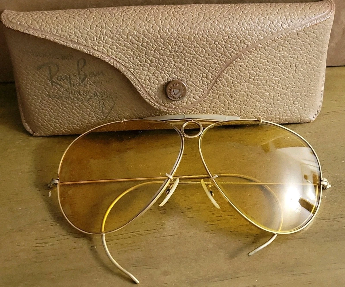 Preços baixos em Óculos de Sol Aviador Ray-Ban Amarelo para Homens