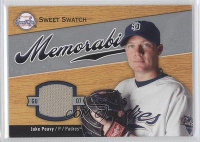 2007 Sweet Spot Sweet Swatch Memorabilia Jake Peavy #SW-JP 1c7