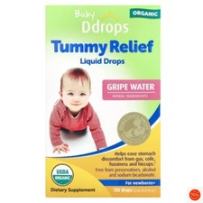 Ddrops Baby, Organic Tummy Relief Liquid Drops, For Newborns , 120 Drops, 0.1...