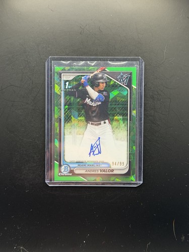 2024 Bowman Chrome Sapphire Edition - Prospects Autographs Andres Valor #CSPA-AV