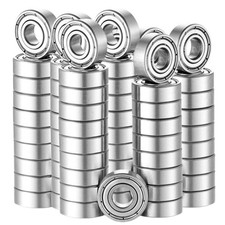 100 PCS 608-ZZ Bearing 8mm x 22mm x 7mm Double Metal Sealed Shielded for 3D P...