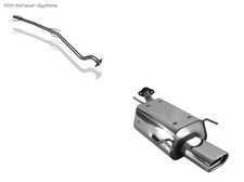  Racinganlage (mit Soundrohr) Opel Astra G Stufenheck 135x80mm flachoval